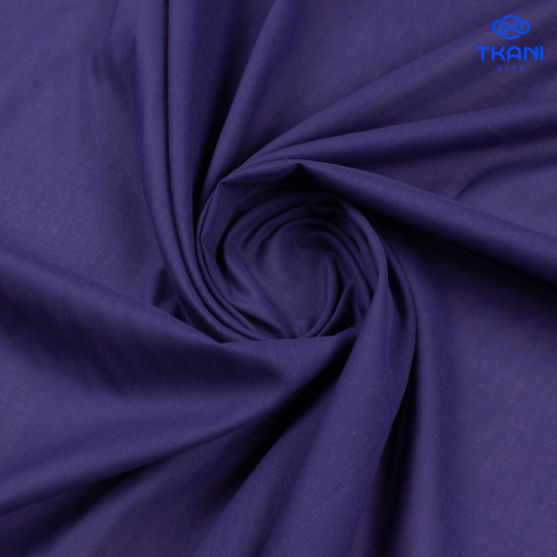 3870. Хлопок. Вуаль. Синий индиго от Tkani.site