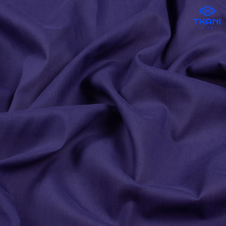 3870. Хлопок. Вуаль. Синий индиго от Tkani.site