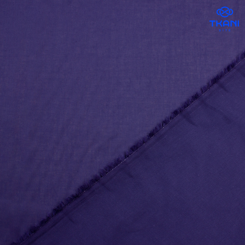 3870. Хлопок. Вуаль. Синий индиго от Tkani.site