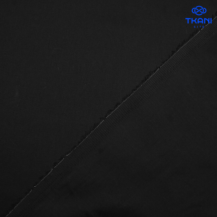 3871. Сатин. Хлопок. Черный - фото 2