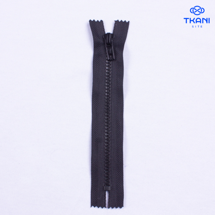 3874. Молния. 16см. Черный. (Цена за 1шт)