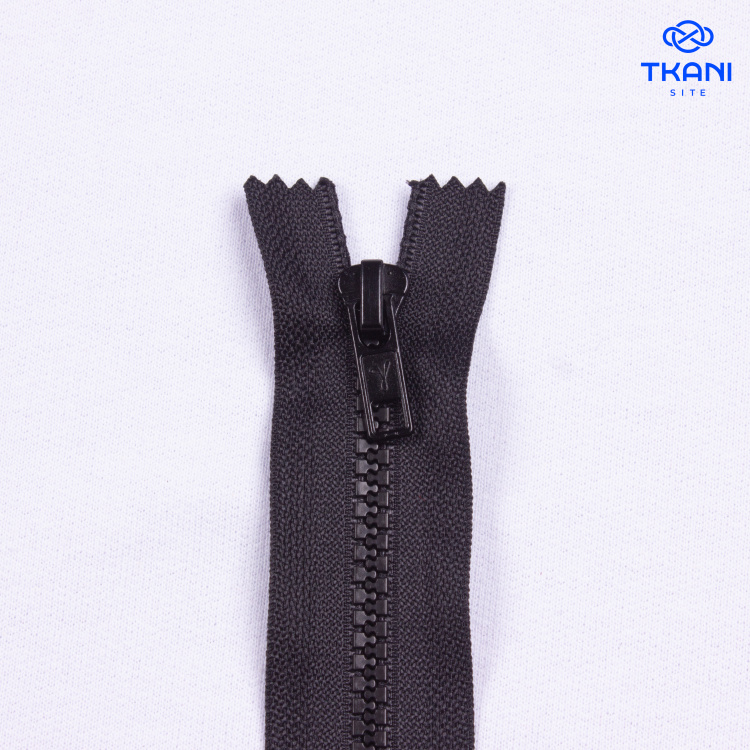 3874. Молния. 16см. Черный. (Цена за 1шт) - фото 1