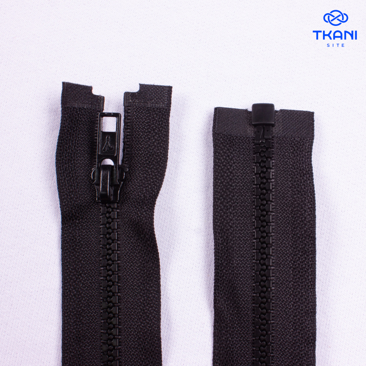 3877. Молния разъемная. 40см. Черный (Цена за 1шт) - фото 1