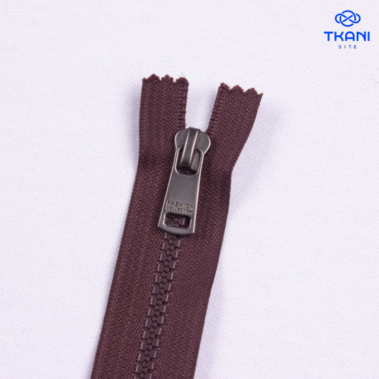 3878. Молния. 16см. Коричневый. (Цена за 1шт) - фото 1