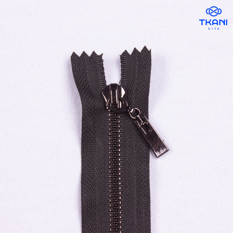 3882. Молния. 12см. Черный. (Цена за 1шт) - фото 1