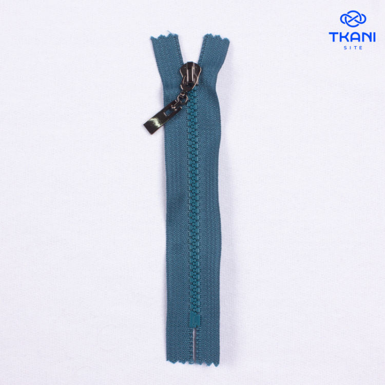 3884. Молния. 16см. Бирюзовый. (Цена за 1шт)