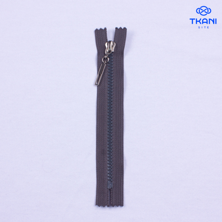 3897. Молния. 16см. Серый. (Цена за 1шт)