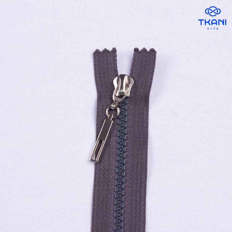 3897. Молния. 16см. Серый. (Цена за 1шт) - фото 1