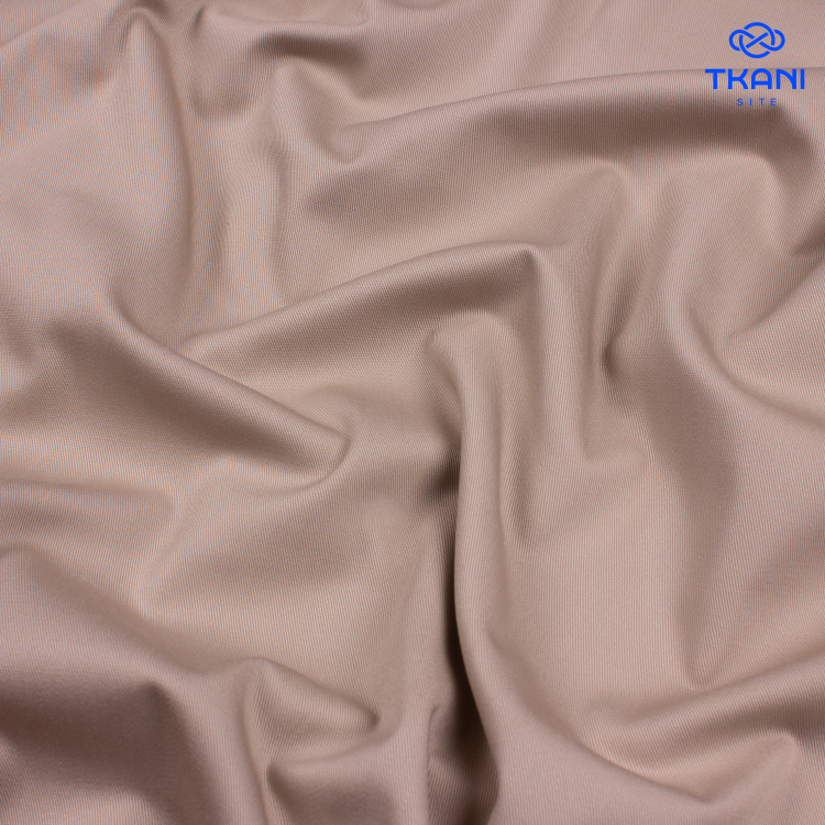 3923. Костюмная непромокаемая. Хлопок. Белый песок - фото 2