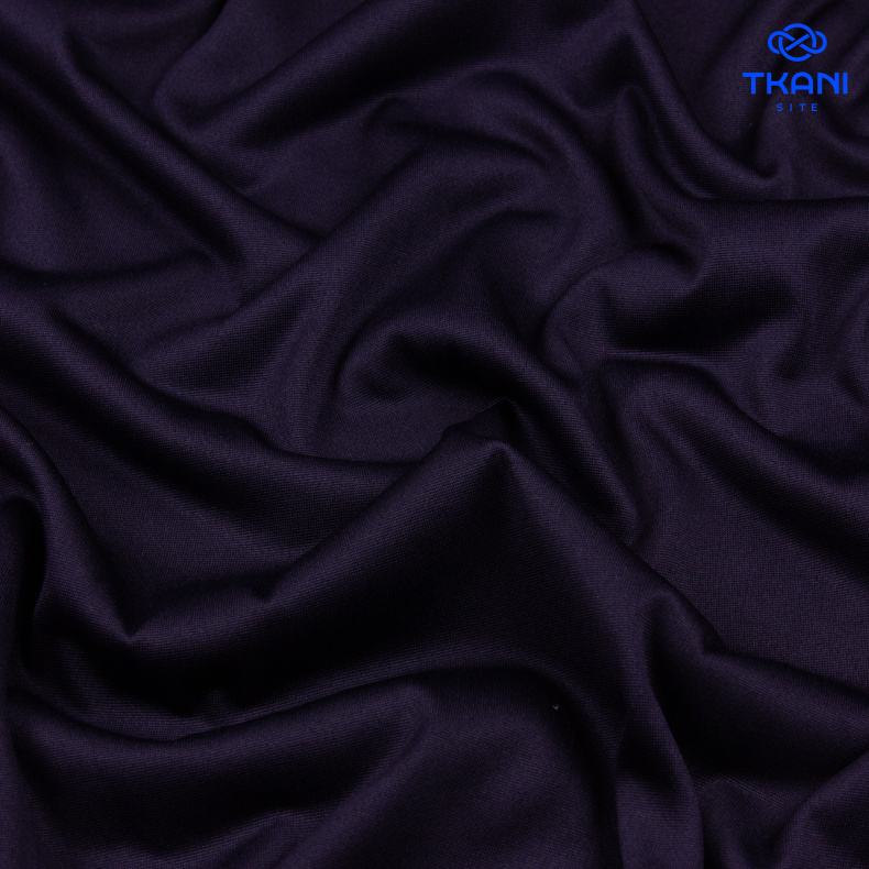 3931. Трикотажный шифон. Темно-синий от Tkani.site