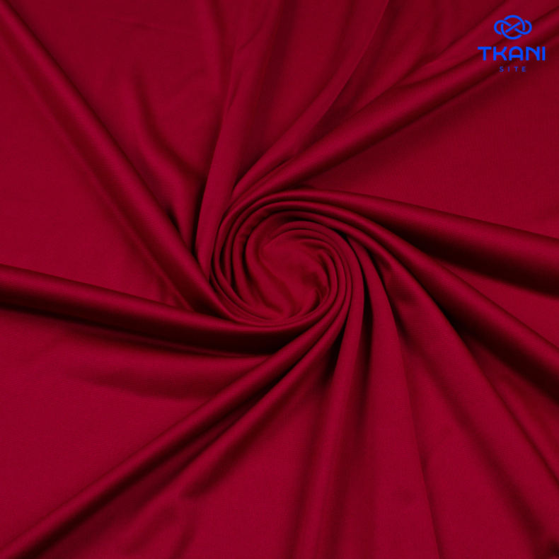 3935. Трикотажный шифон. Вишневый от Tkani.site