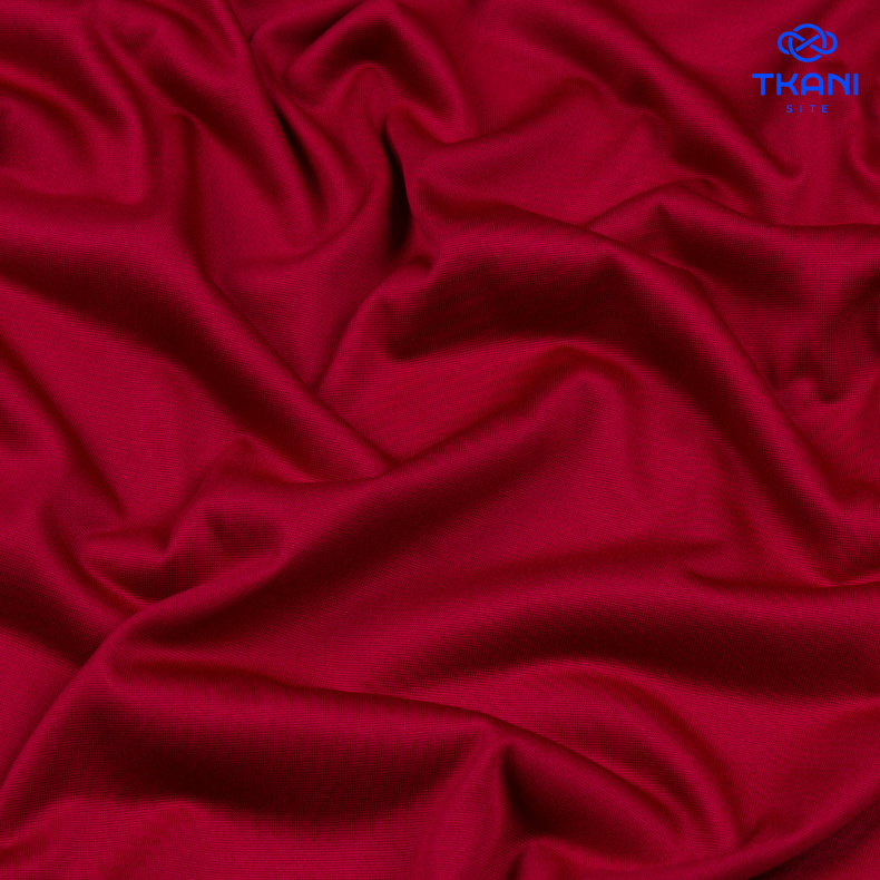 3935. Трикотажный шифон. Вишневый от Tkani.site