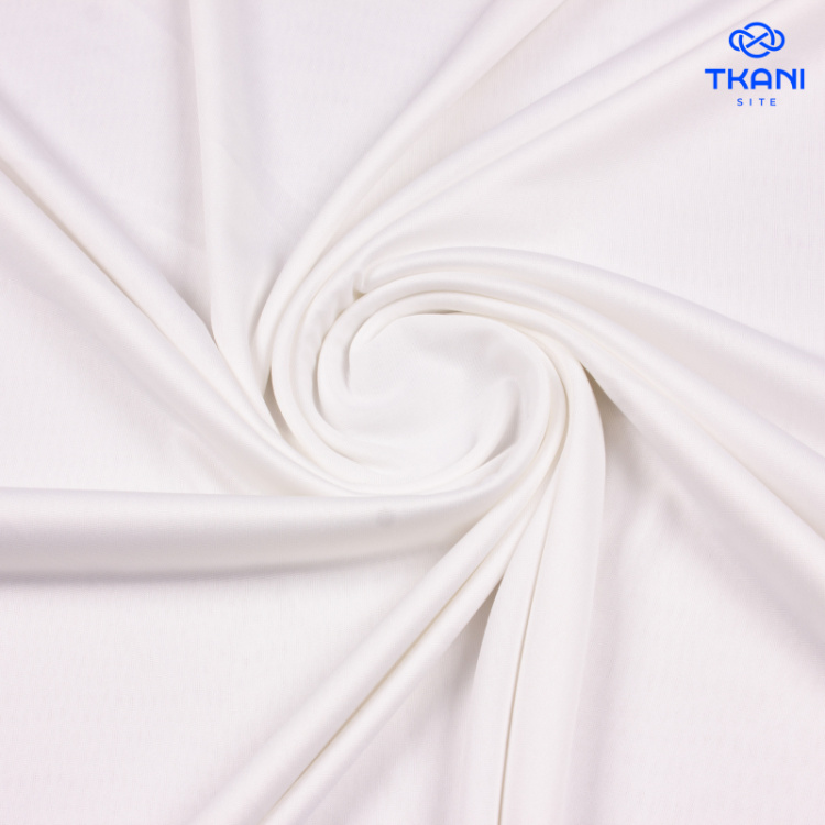 3938. Трикотажный шифон. Молочный