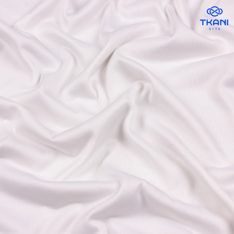 3938. Трикотажный шифон. Молочный - фото 1