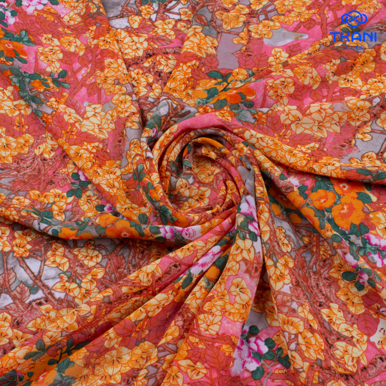 3941. Шифон. Принт от Tkani.site