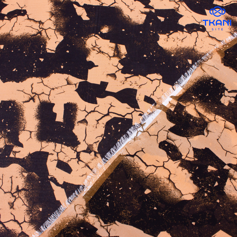 3944. Шифон. Принт от Tkani.site