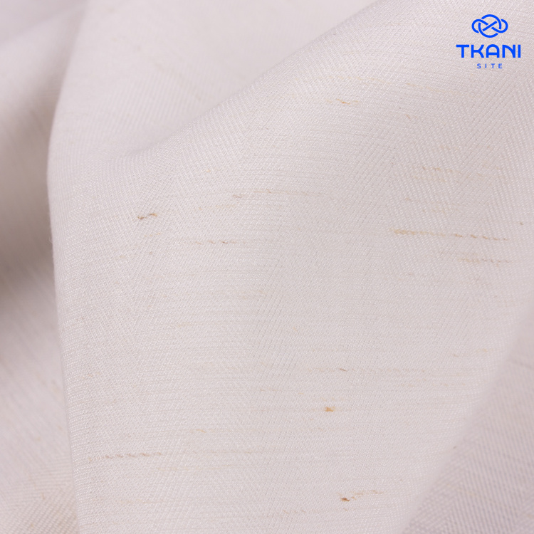 3947. Конкурс!!! Лён с вискозой. Жаккард. Milk - фото 2