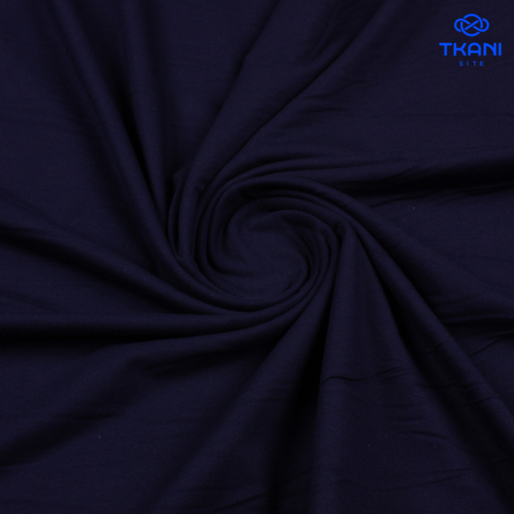 3955. Кулирная гладь. Компакт пенье. Фулл лайкра. Темно-синий