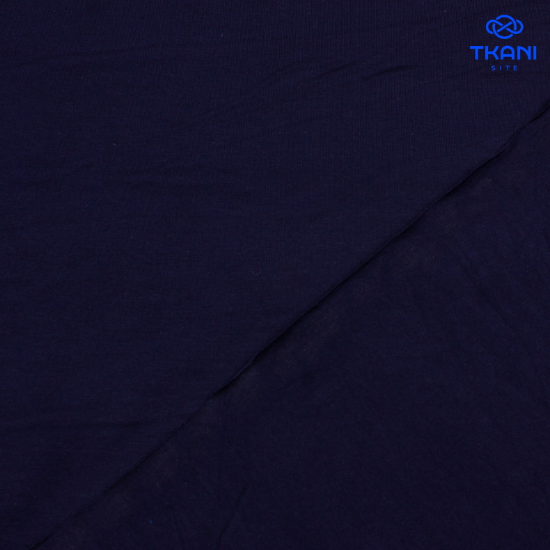 3955. Кулирная гладь. Компакт пенье. Фулл лайкра. Темно-синий от Tkani.site