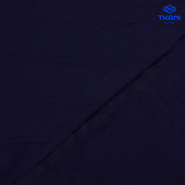 3955. Кулирная гладь. Компакт пенье. Фулл лайкра. Темно-синий - фото 2