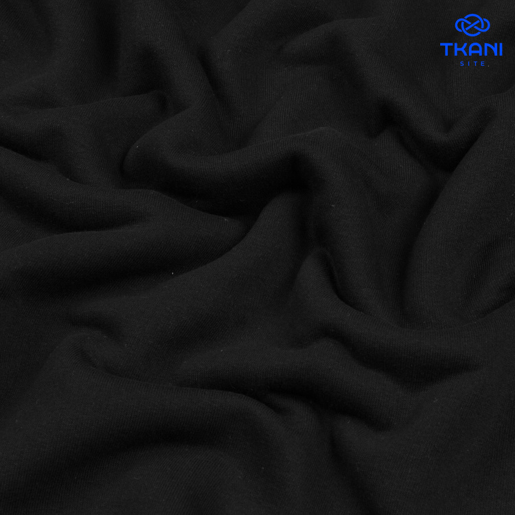 3965. Футер 3нитка. Петля. Черный. - фото 1