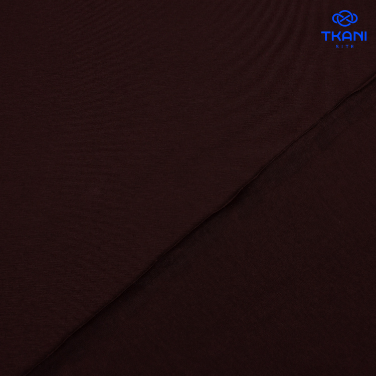 3967. Кулирная гладь. Компакт пенье. Горький шоколад. - фото 2