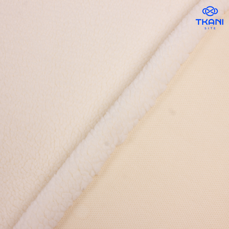 4002. Искусственный мех. Шерпа. Молочный - фото 2