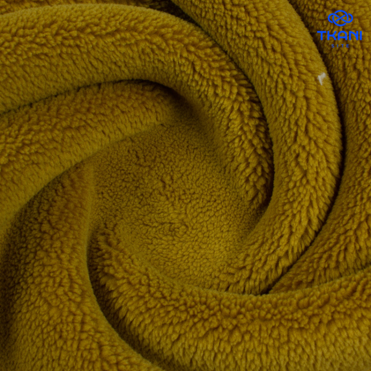 4004. Искусственный мех. Шерпа. Охра