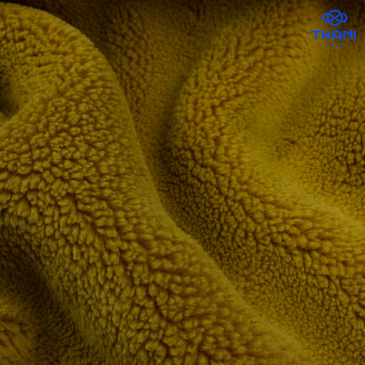 4004. Искусственный мех. Шерпа. Охра - фото 1