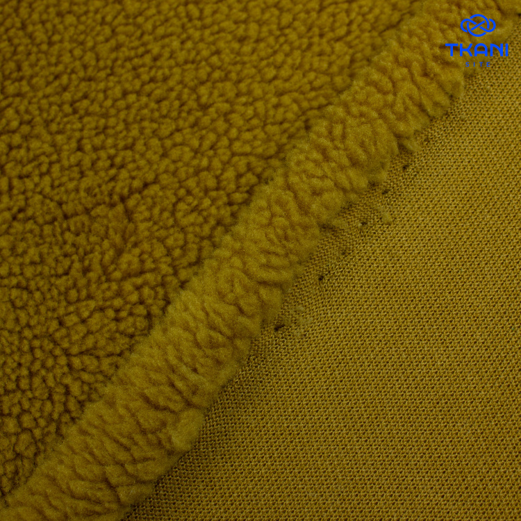 4004. Искусственный мех. Шерпа. Охра - фото 2