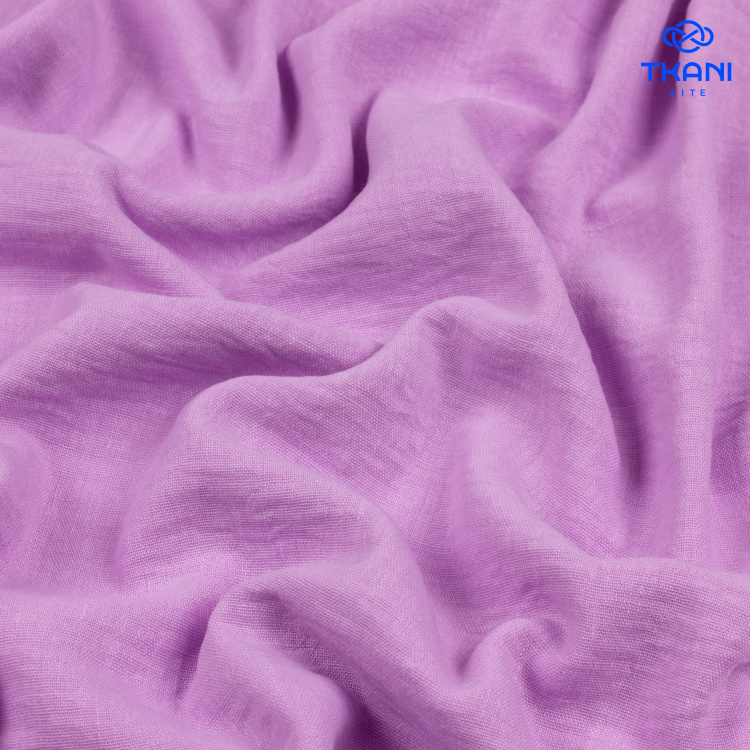 4036. Искусственный лен. Манго. Рижская сирень - фото 1