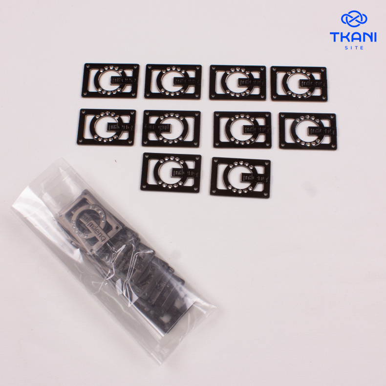 4049. Нашивка металлическая. 10шт. Цена за упаковку от Tkani.site