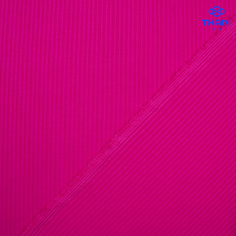 7053. Трикотажное полотно. Лапша. Маджента. - фото 2