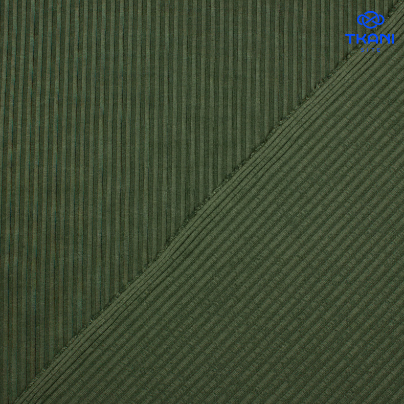 7054. Трикотажное полотно. Лапша. Хаки. от Tkani.site
