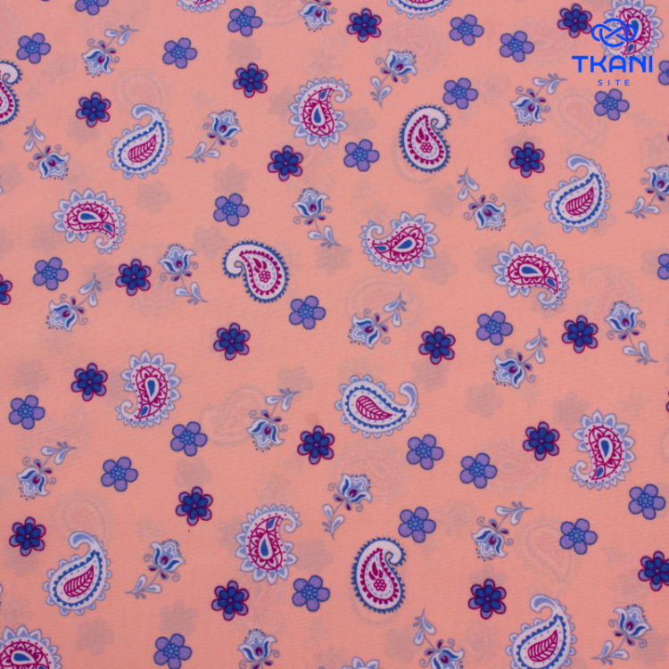 7064. Шифон. Принт.