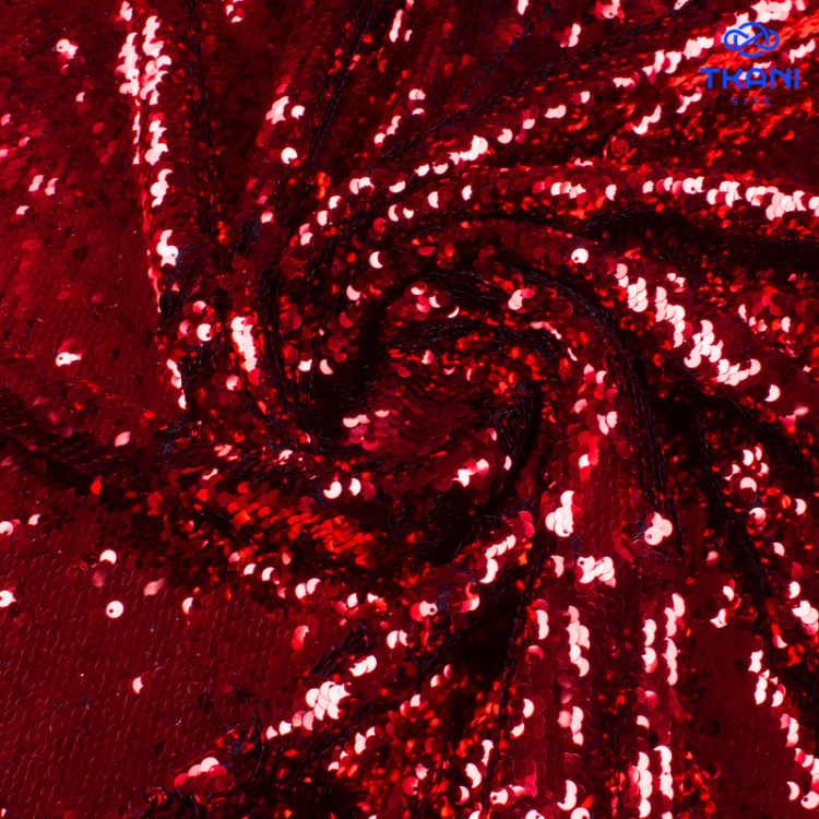 4088. Пайетки двусторонние. Красный. Уценка!!!