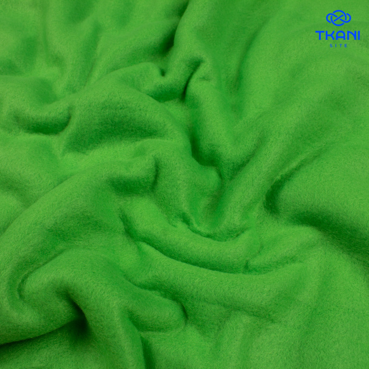 4092. Флис. Двусторонний. Ярко-зеленый - фото 1