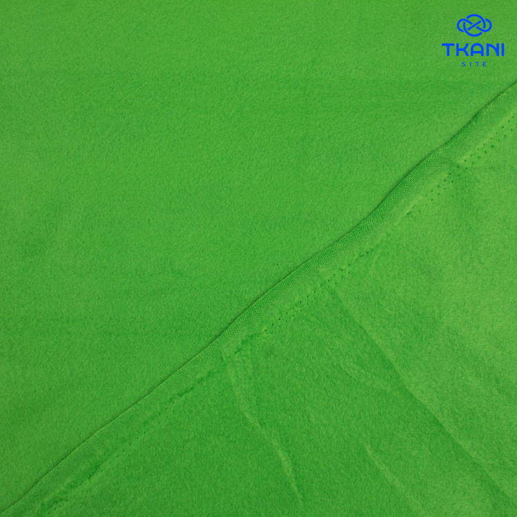 4092. Флис. Двусторонний. Ярко-зеленый - фото 2