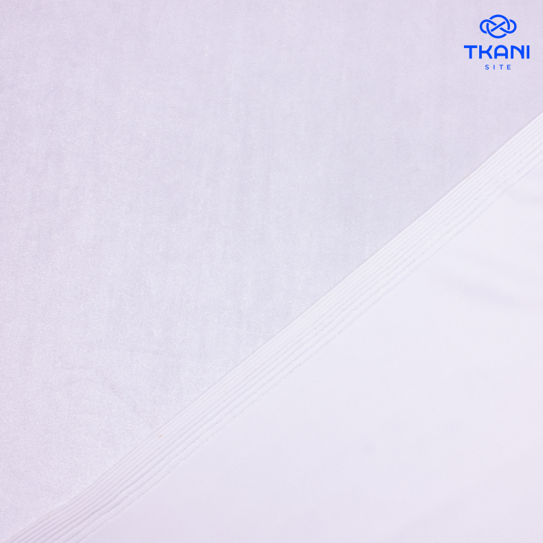 4097. Трикотажное полотно. Бархат. Белый от Tkani.site