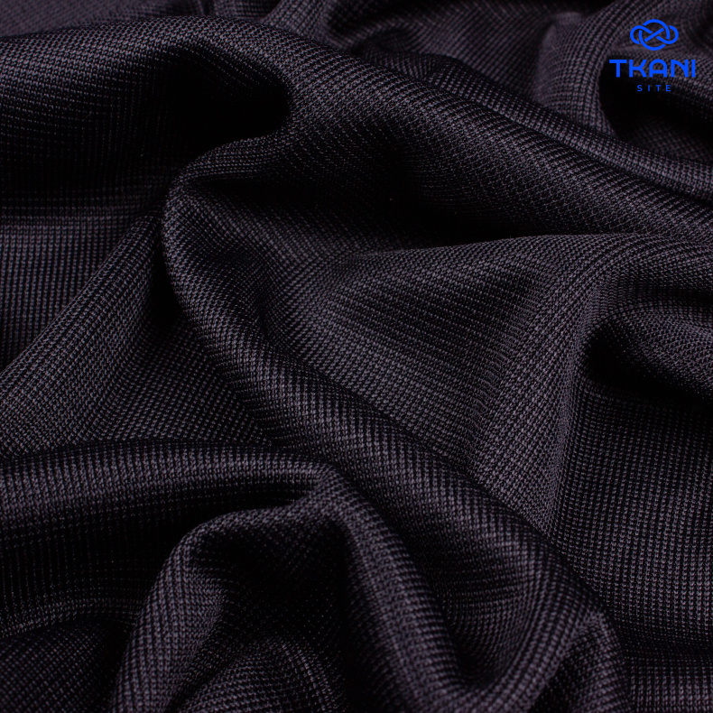 7083. Трикотажное полотно. Черный. от Tkani.site