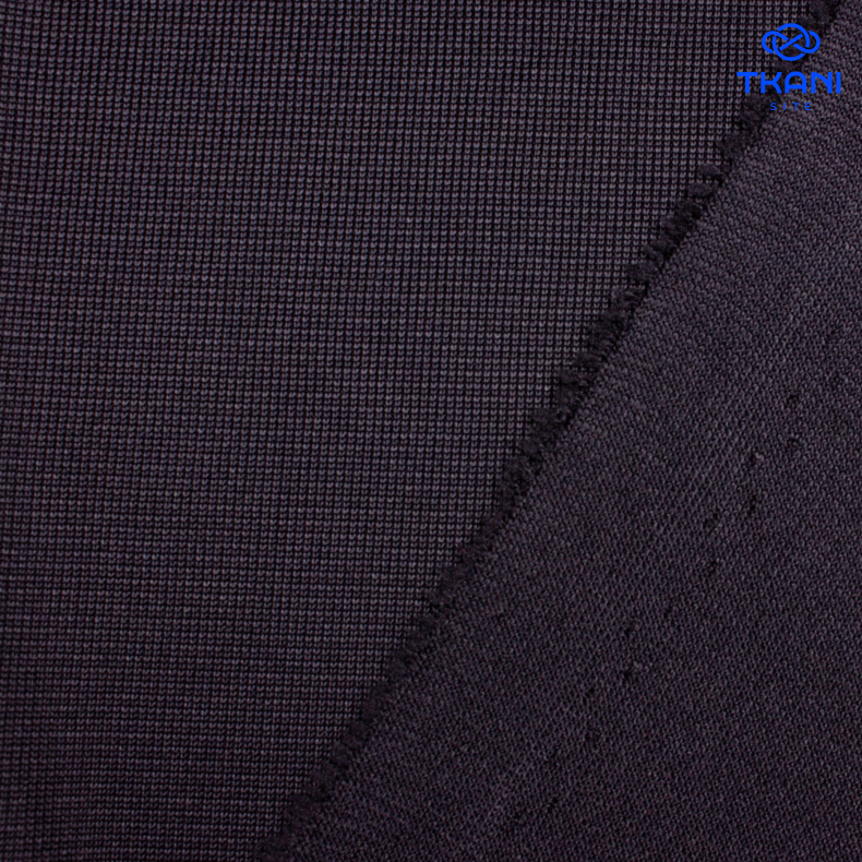 7083. Трикотажное полотно. Черный. от Tkani.site