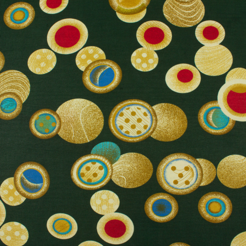 4132. Шифон. Принт от Tkani.site