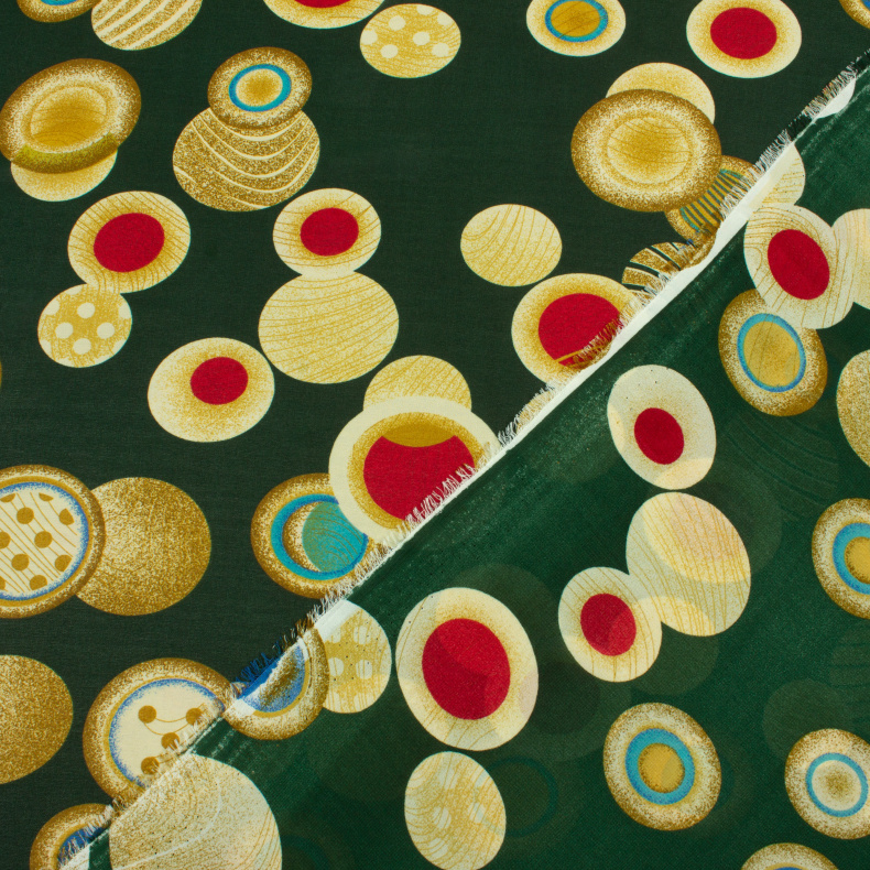 4132. Шифон. Принт от Tkani.site