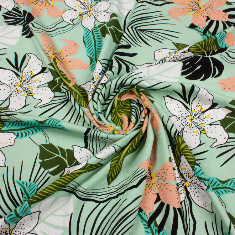 4178. Штапель. Вискоза. Принт - фото 1