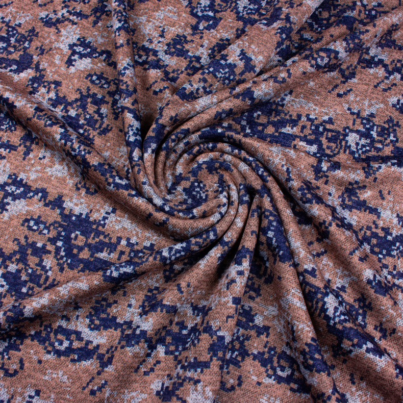 4179. Трикотажное полотно. Сандра. Принт от Tkani.site