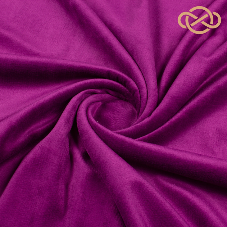 4185. Трикотажное полотно. Велюр. Софт. Гибискус сирийский Флору