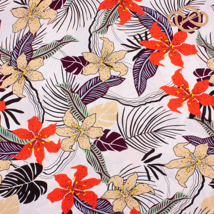 4190. Штапель. Вискоза. Принт