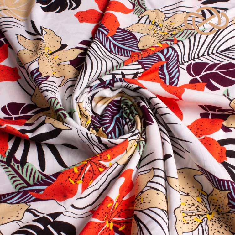 4190. Штапель. Вискоза. Принт - фото 1