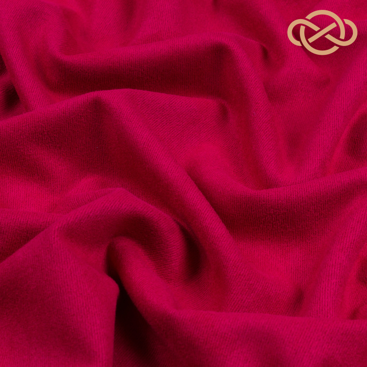 4191. Замша на трикотаже. Барбадосская вишня - фото 1