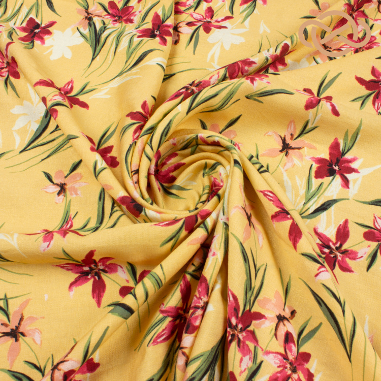 4192. Конкурс!!! Французский фактурный лён. Принт - фото 1